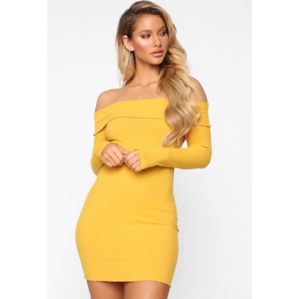 NWT Fashion Nova - Off Shoulder Mini Dress